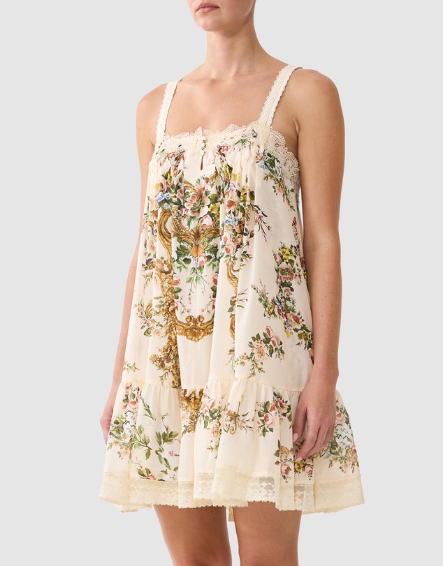 Camilla - A-Line Short Dress With Lace
