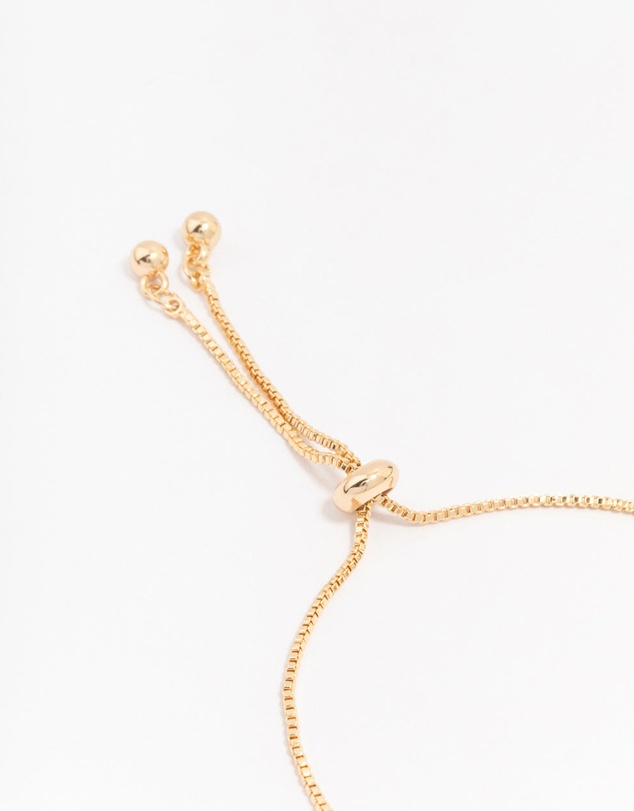 Lovisa - Gold Plated Brass Crystal Large Evil Eye Bracelet