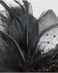Max Alexander - Black Crinoline Fascinator