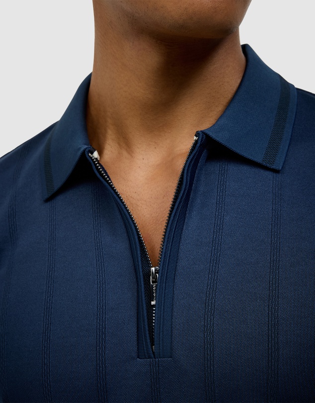 Politix - Davis Zip-up Knit Polo