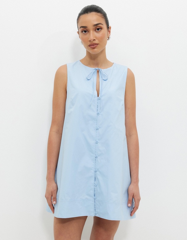 Calli - Poplin Swing Mini Dress