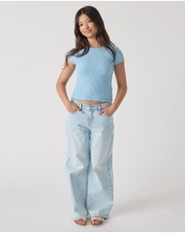 Decjuba Kids - Alessia Textured Top - Kids-Teens