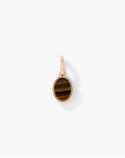 Michael Hill - Tiger Eye Oval Pendant in 18kt Vermeil