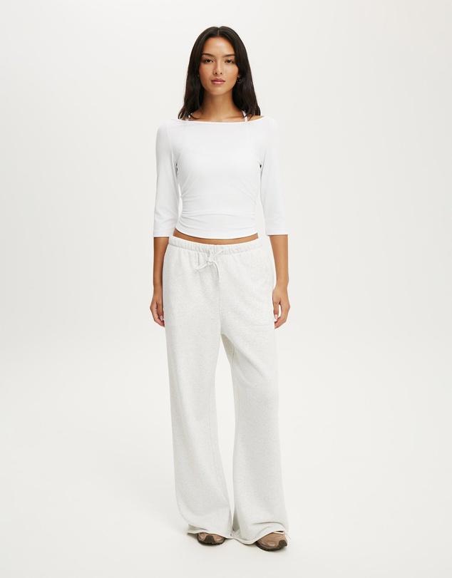 Cotton On Body Active - Ultra Soft Boat Neck 3/4 Sleeve