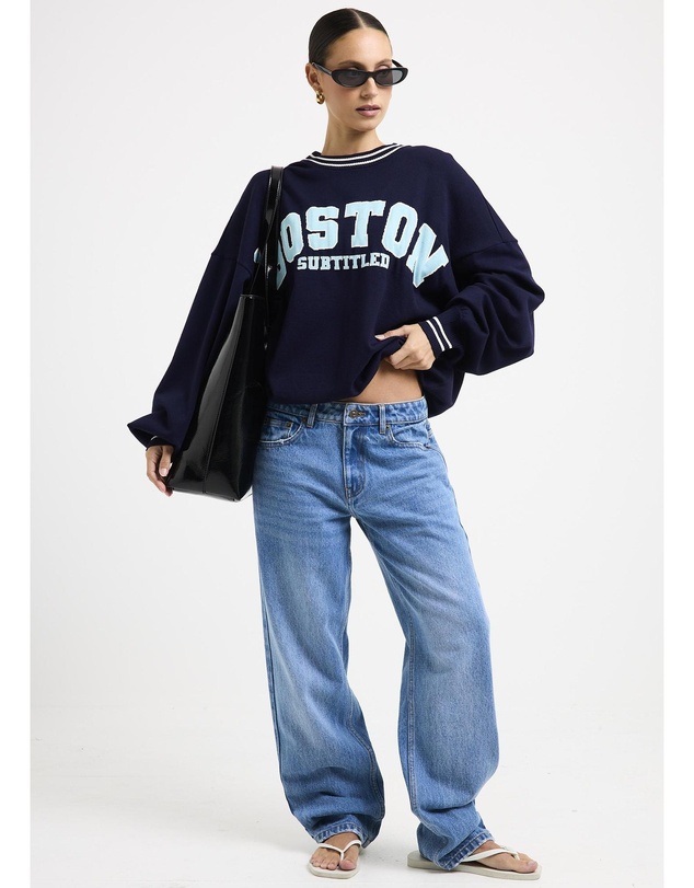 Subtitled - Andrina Oversized Crew Neck Sweater
