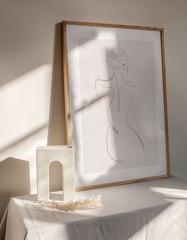 Olive et Oriel - Line Figure I Art Print