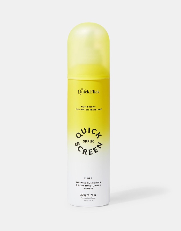 The Quick Flick - Quick Screen SPF50 Whipped Body Moisturiser & Sunscreen Mousse