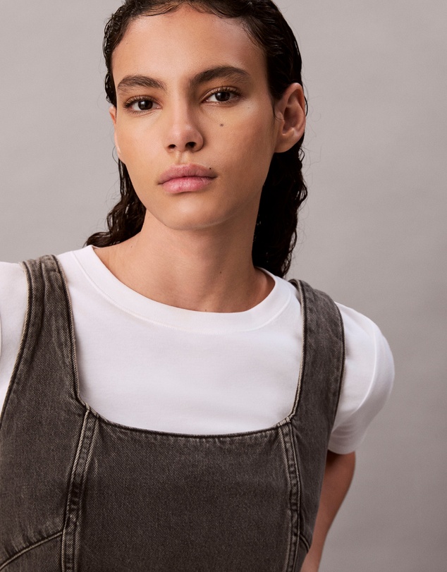 Calvin Klein Jeans - Denim Scoopneck Mini Dress
