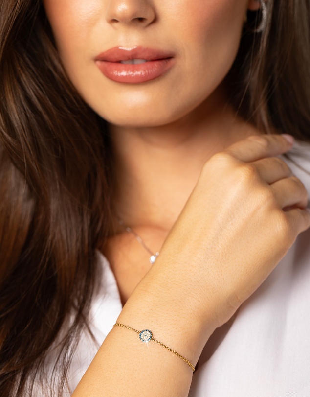 Mestige - Evil Eye Bracelet - 18K Gold Plated