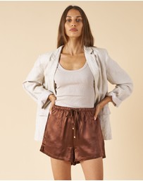 CAMIXA - Jackie Oversized Linen Blazer Jacket