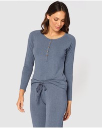 Bamboo Body - Long Sleeve Henley Top