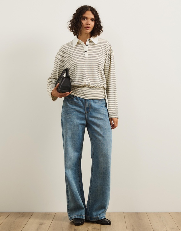 Atmos&Here - Averin Long Sleeve Fitted Waist Top