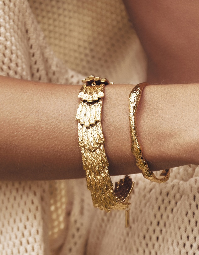 Arms Of Eve - Jayde Gold Cuff Bracelet