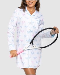 Sant And Abel - Women's Tennis Bows Night Shirt