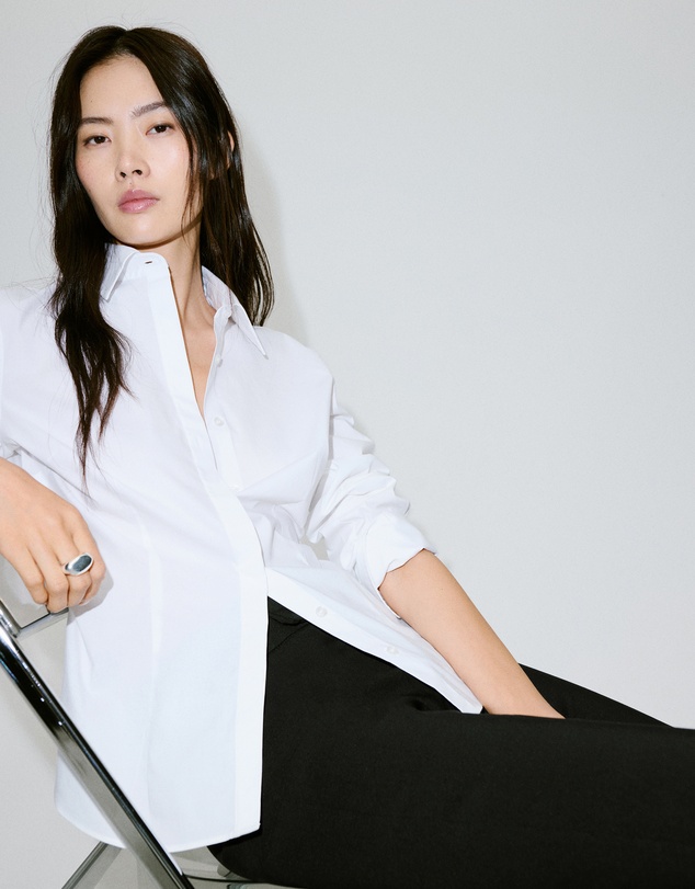 M.N.G - Slim-Fit Poplin Shirt
