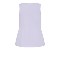 City Chic - Plus size Abbie Vest - lilac