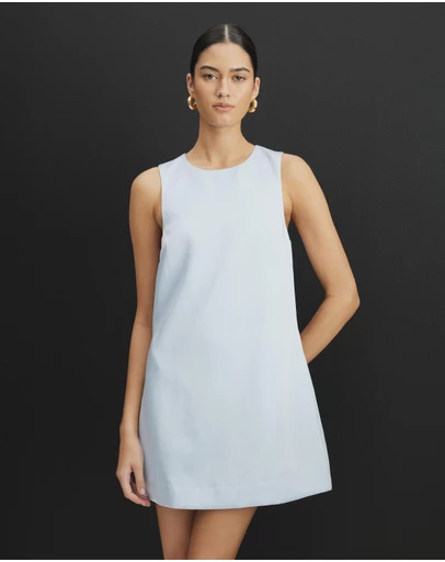AERE - Harlyn Satin Shift Mini Dress