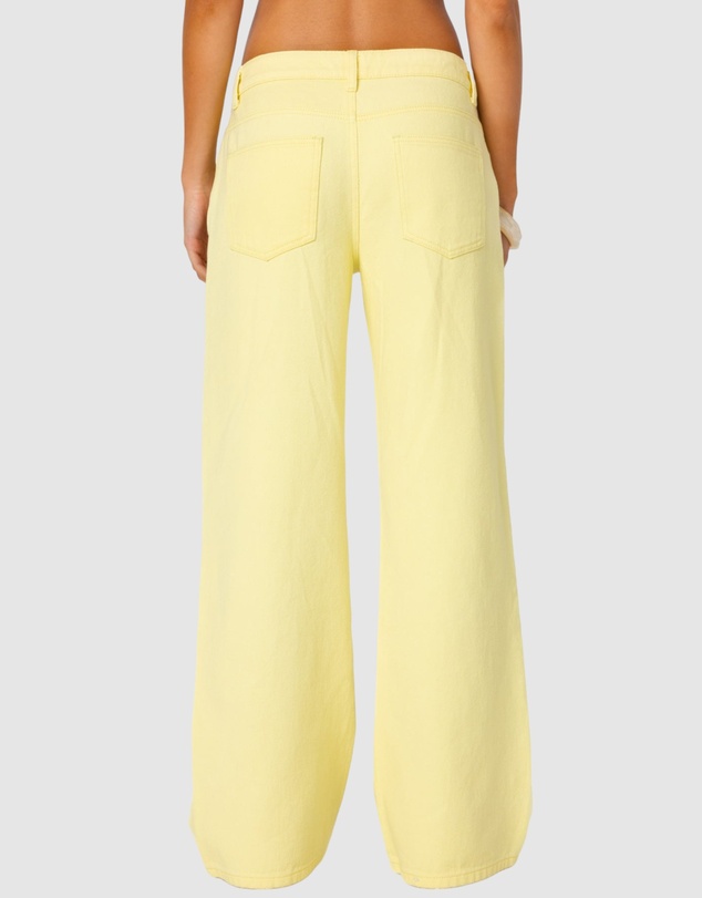 EDIKTED - Mud Wash Low Rise Slouchy Jeans