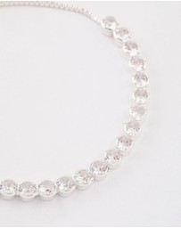 Lovisa - Silver Plated Round Cubic Zirconia Toggle Tennis Bracelet