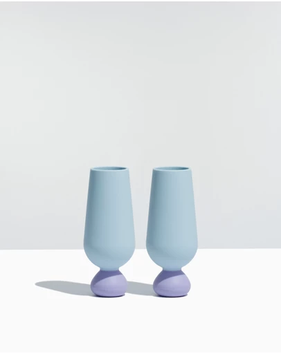 STYLD. - Bubble Champagne Flute Set (2 pcs)