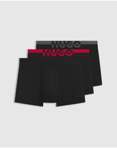 HUGO - 3-Pack Split Logo Trunks