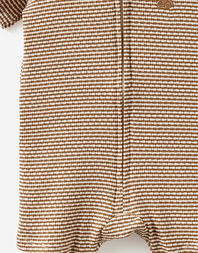Cotton On Kids - Littlie Organic Short Sleeve Zip Romper