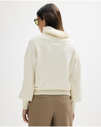 Minima Esenciales - Rian Wool Cashmere Funnel Neck Jumper