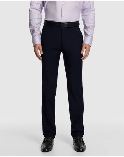yd. - Atlas Wool Blend Slim Dress Pant