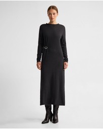 Oxford - Adelaide Knitted Dress With Brooch