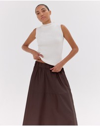 Cloth & Co. - The Maxi Skirt | Dark Cacao