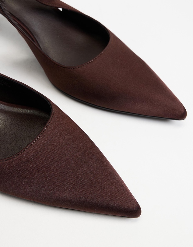 Atmos&Here - Kaia Satin Sling Back Heels