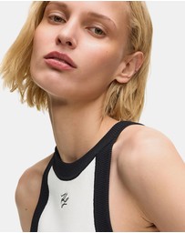 Karl Lagerfeld - DNA Belted Knit Dress
