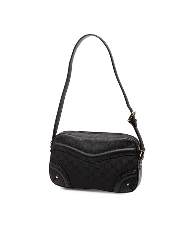 Gucci - Pre-Loved GG Nylon Crest Shoulder Bag