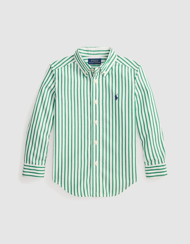 Polo Ralph Lauren - Striped Cotton Poplin Shirt - Kids