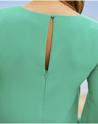 Sosandar - Ruffle Hem Shift Dress