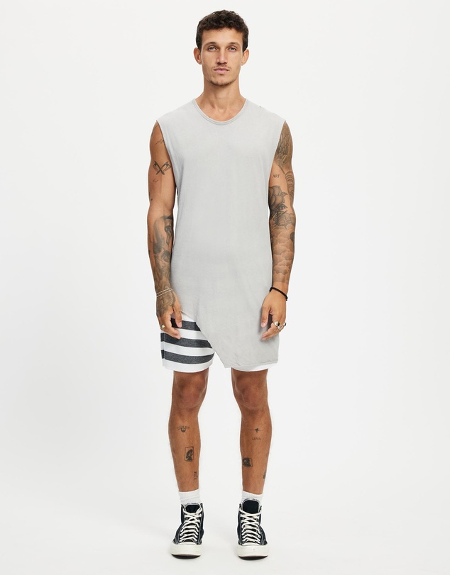 Surrounded By Ghosts - The Graftonite Asymmetrical Cotton Tail Muscle T-Shirt