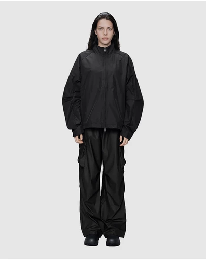 RAINS - Women's Light Woven Track Top Black