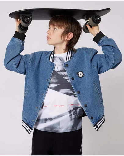 DKNY - All Over Print Short Sleeve T-Shirt - Kids-Teens