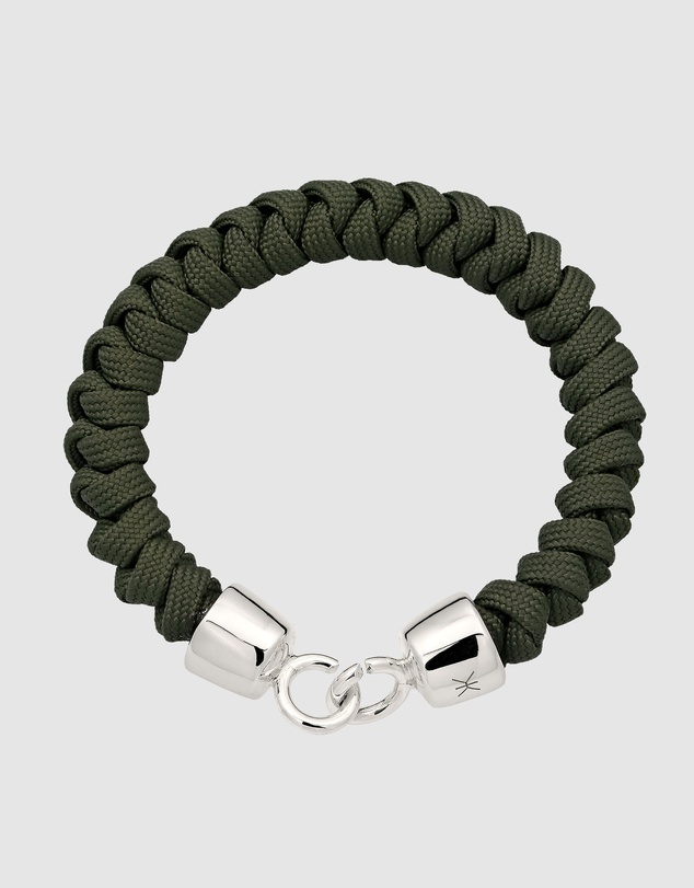 Kuzzoi - Olive Twisted Rope Cord Bracelet