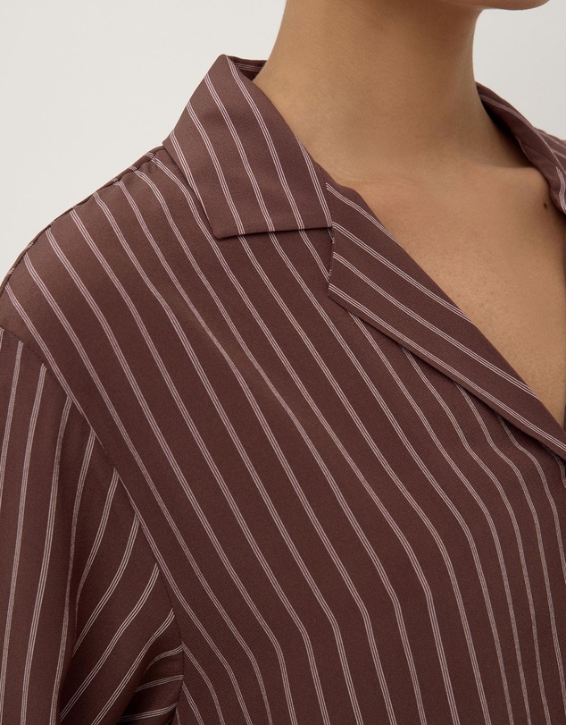 Assembly Label - Zayla Silk Stripe Long Sleeve Shirt