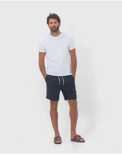 Coast Clothing - Linen Shorts - Navy