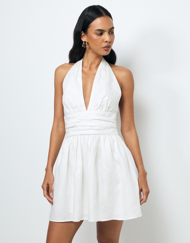 AERE - Twila Halter Mini Dress