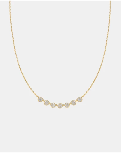 Ania Haie - Ania Haie Gold Pave Multi Beaded Chain Necklace