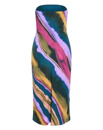 City Chic - Ines Print Strapless Dress