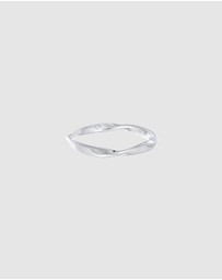 Elli Jewelry - Ring Band Twisted Stack Basic in 925 Sterling Silver