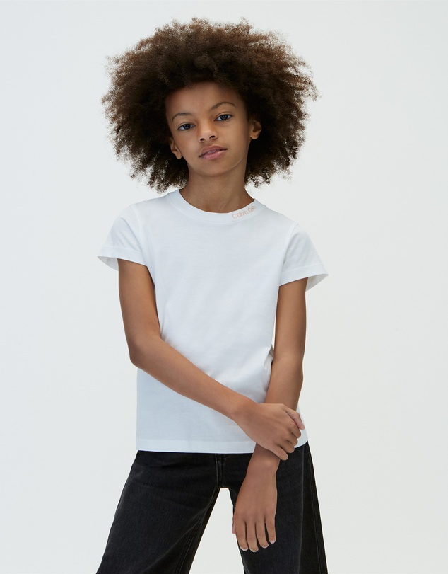 Calvin Klein Jeans - Girls Neckline Embroidered T-Shirt