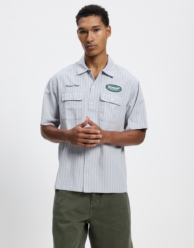 Worship - Service Stripe Short Sleeve Workshirt
