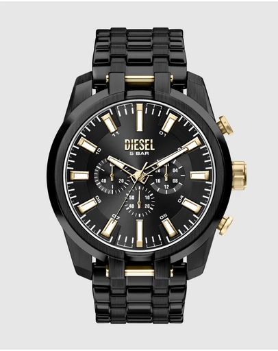 Diesel - Split Black Chronograph Watch