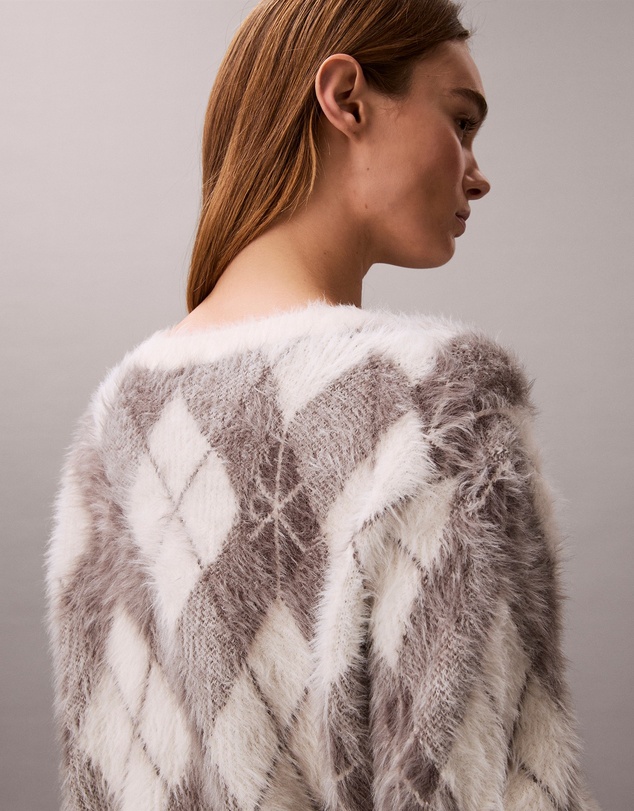 Calvin Klein Jeans - Soft Argyle Relaxed Cardigan