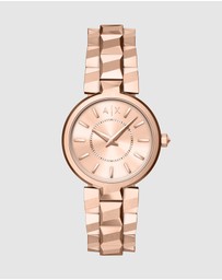 Armani Exchange - Rose Gold Analogue Watch